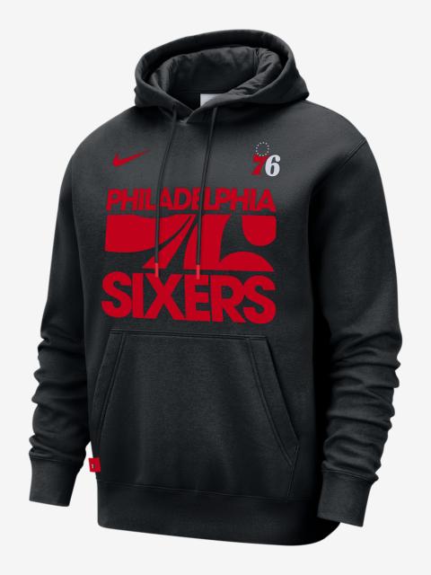 Philadelphia 76ers Club Courtside Men's Nike NBA Pullover Hoodie