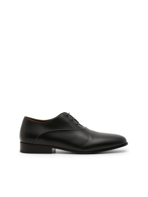 laced leather oxford shoes