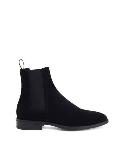 Ryim elasticated-panel velvet boots