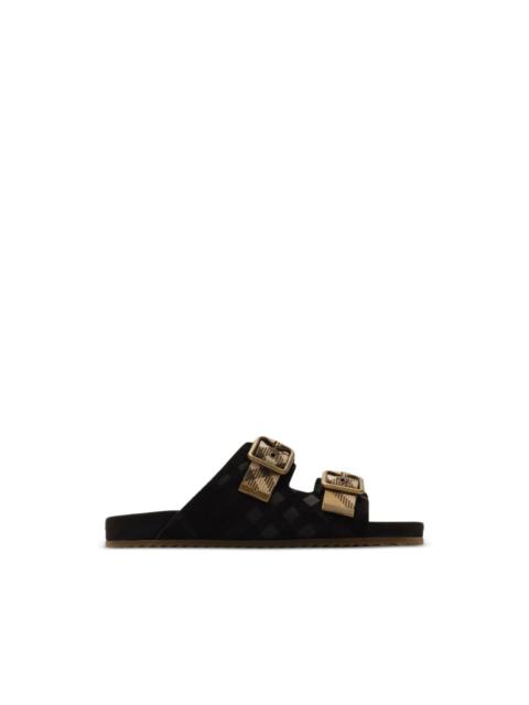 Check suede Urchin sandals