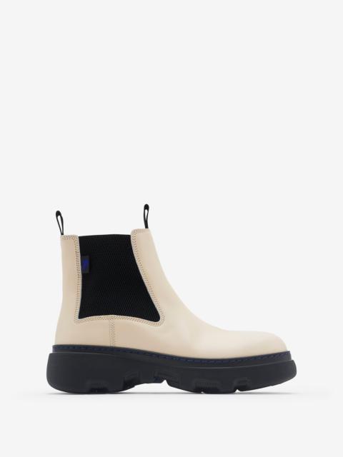 Leather Creeper Low Chelsea Boots