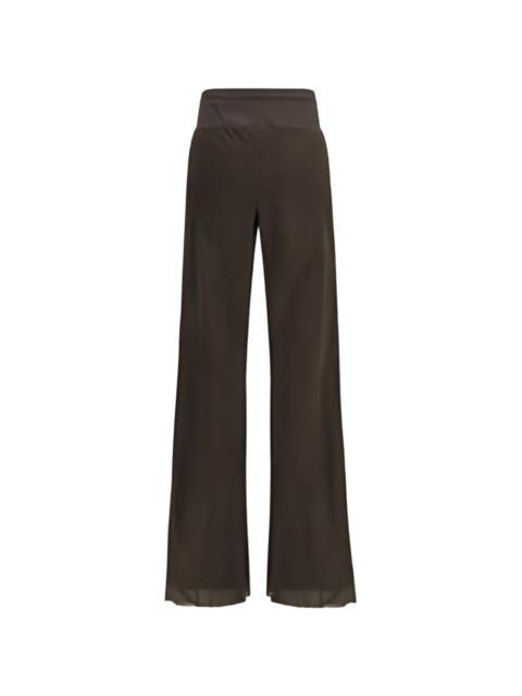 ribbed-waistband trousers