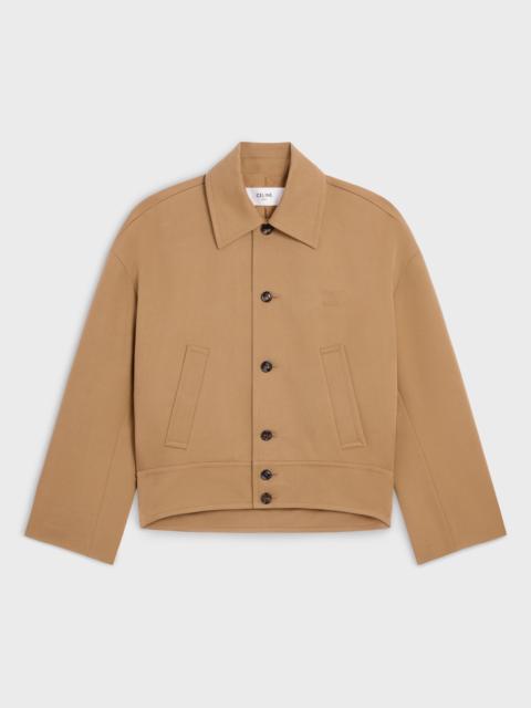jacket IN cotton wool gabardine