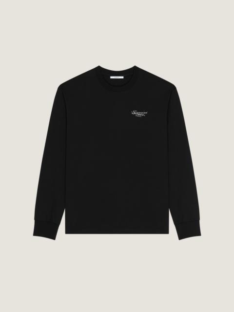 T-SHIRT IN COTTON WITH GIVENCHY STAMP PRINT