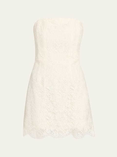 Eliana Strapless Lace Mini Dress