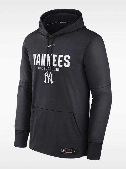New York Yankees Authentic Collection Men's Nike Therma MLB Pullover Hoodie