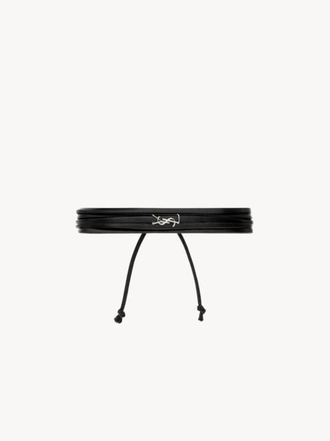 CASSANDRE MULTI-STRAND BRACELET IN LEATHER