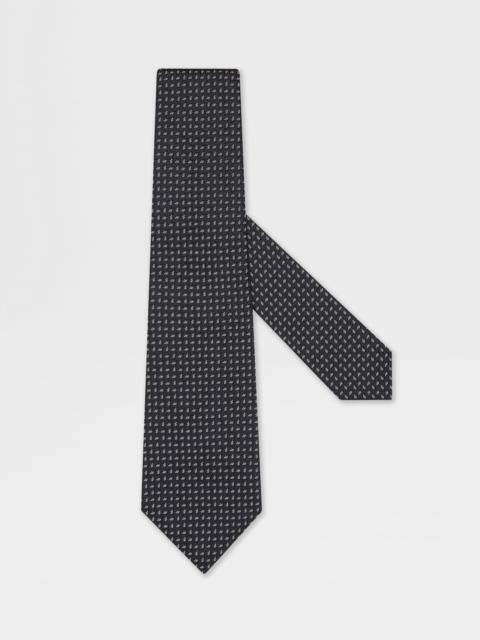 DARK BLUE SILK TIE