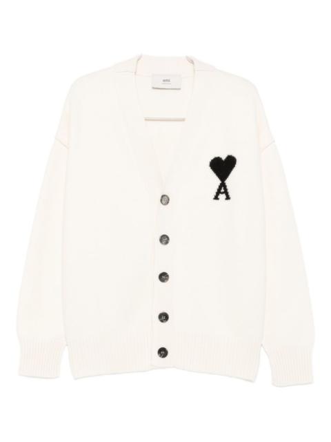 Ami de Coeur monogram wool cardigan