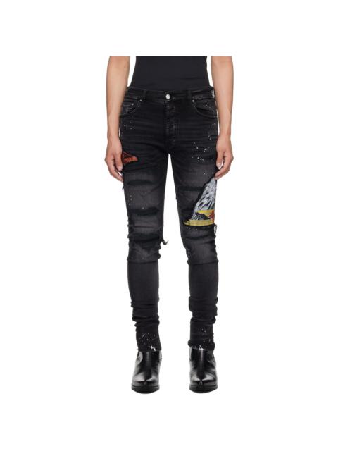 Black MA Cement Thrasher Skinny Jeans
