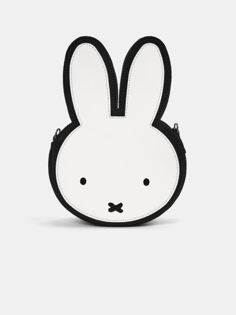 The Miffy Face Cross-Body Bag - Black and Brilliant White