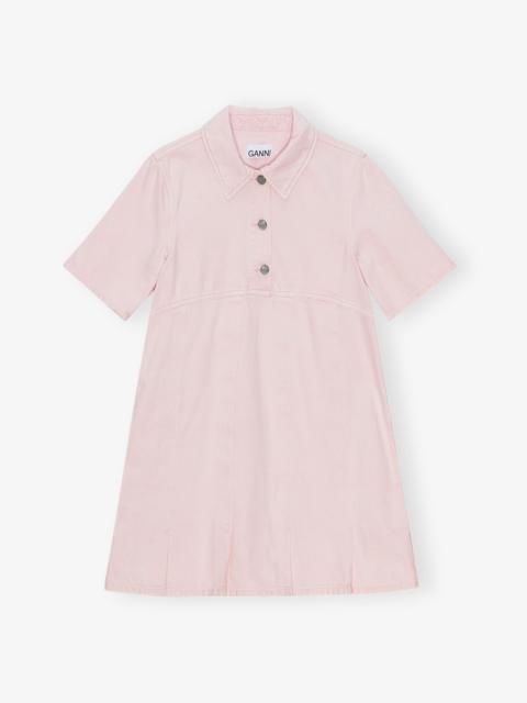 PINK DENIM MINI DRESS