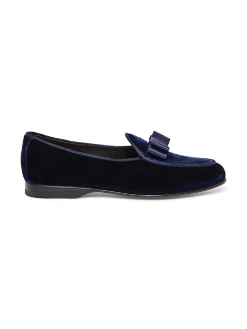 Men's blue velvet Andrea loafer