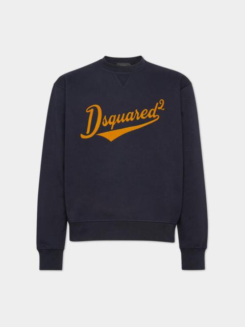 COOL FIT CREWNECK VELVET LOGO SWEATSHIRT
