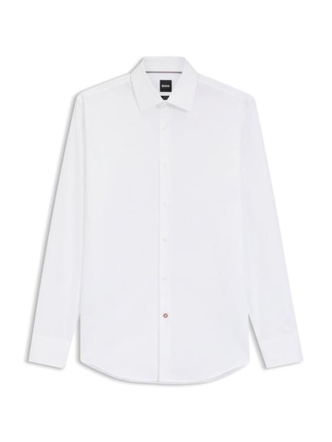SLIM-FIT SHIRT IN EASY-IRON COTTON POPLIN