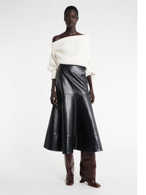 FLARED HEM SKIRT BLACK