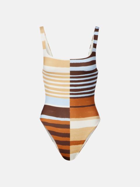 Vienna striped swimsuit