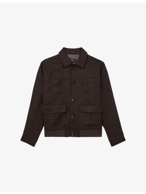 Adam Patch-Pocket Linen Jacket
