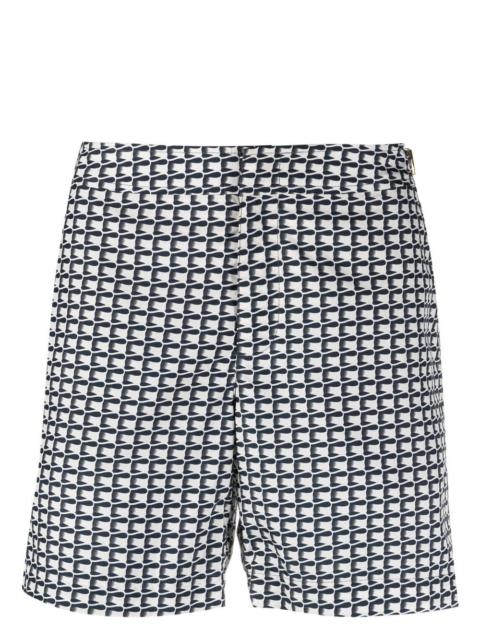 graphic-print swim shorts