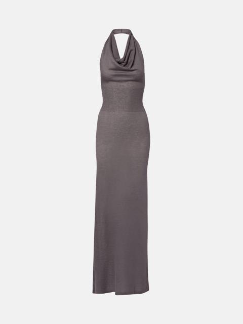 Reed halterneck maxi dress