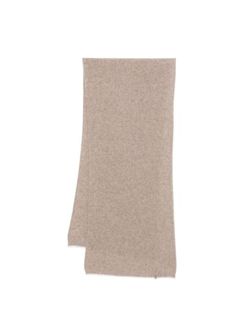 mélange knitted scarf