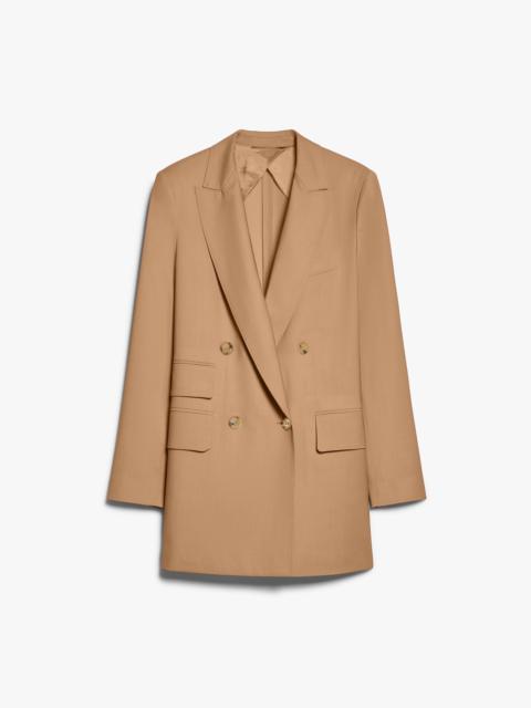 NEBBIE Straight wool canvas blazer