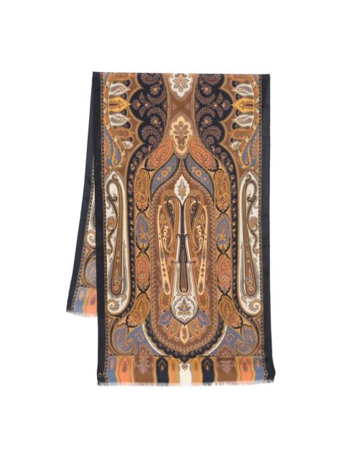 paisley-pattern scarf