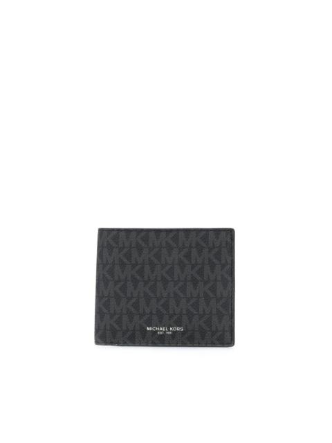 logo print billfold wallet