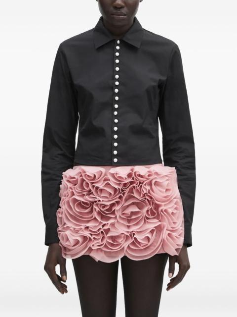 pearl-embellished shirt