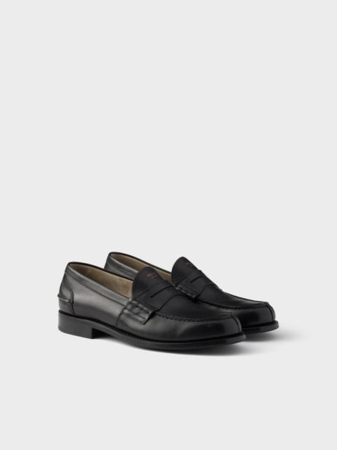 Leather loafers