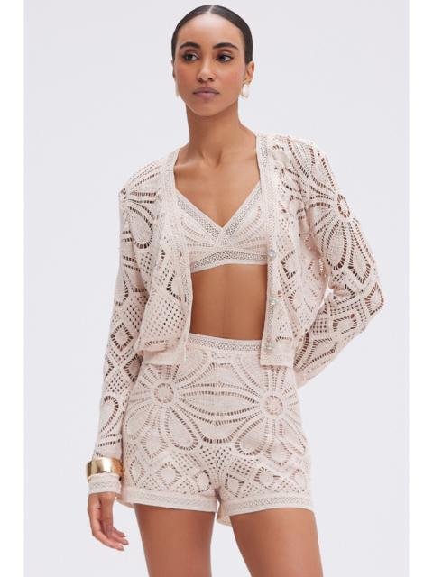 FLOWER CROCHET SHORT