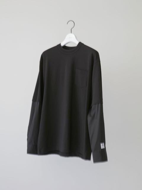サカイ Thomas Mason Cotton Poplin x Cotton Jersey T-Shirt サカイ Thomas Mason Cotton Poplin x Cotton Jersey T-Shirt