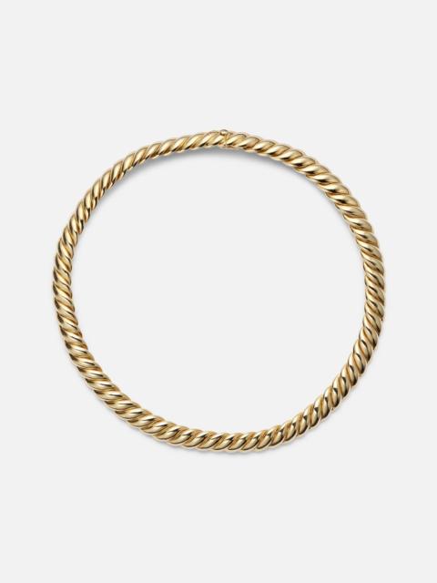 Sculpted Cable 18kt gold choker