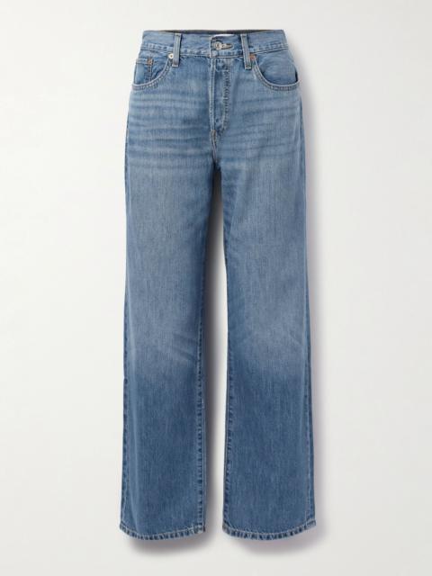The Thrasher low-rise straight-leg jeans Mid denim