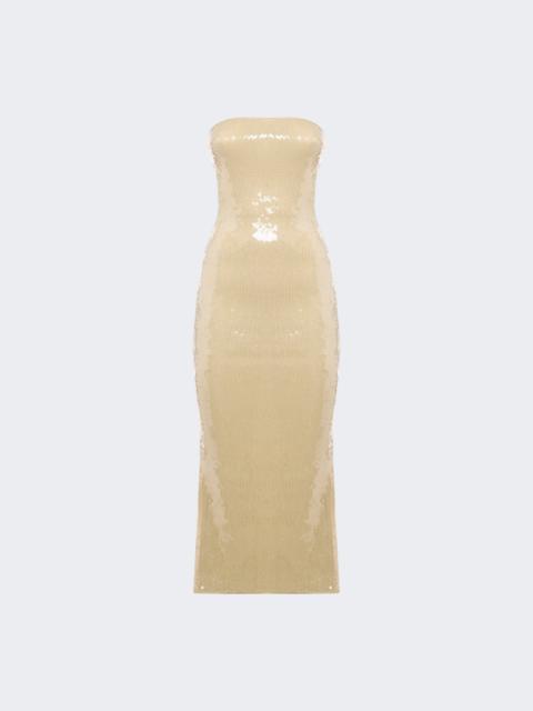 Marylin Strapless Dress Nude