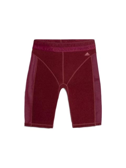 adidas Ivy Park Cycling Shorts Maroon/Amazon Red