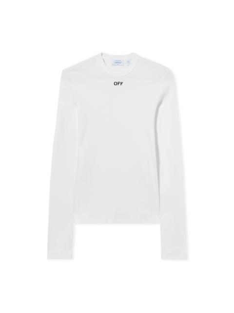 Co Off Stamp Rib L/S Crew