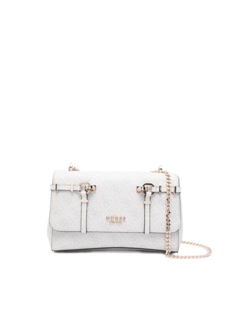 pattern chain shoulder bag