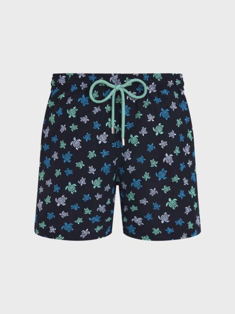 MEN EMBROIDERED SWIM TRUNKS MICRO RONDE DES TORTUES - LIMITED EDITION