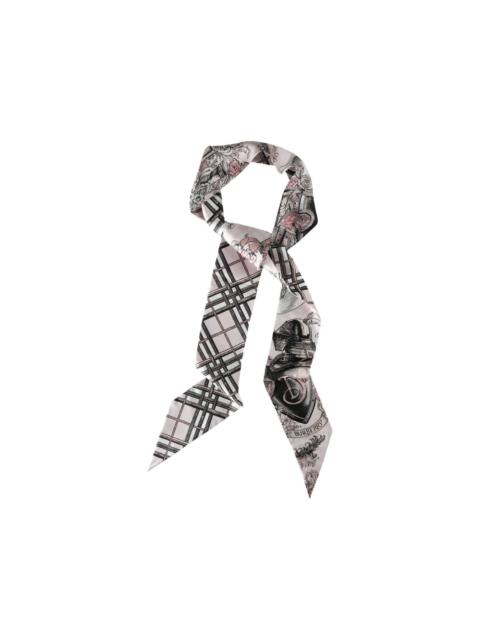 tartan graphic scarf