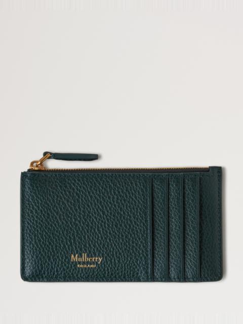 Continental Zipped Long Card Holder
Mulberry Green Small Classic Grain