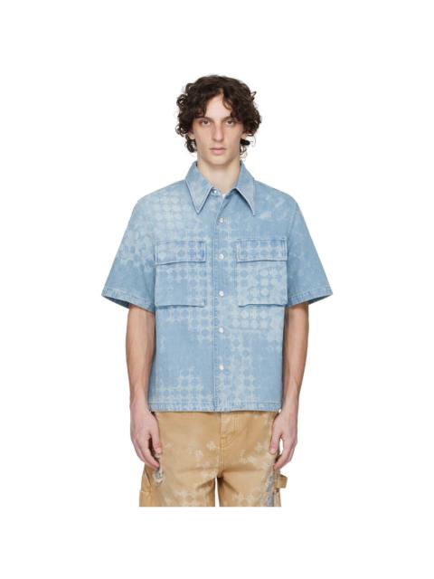 Blue MA Quad Denim Shirt