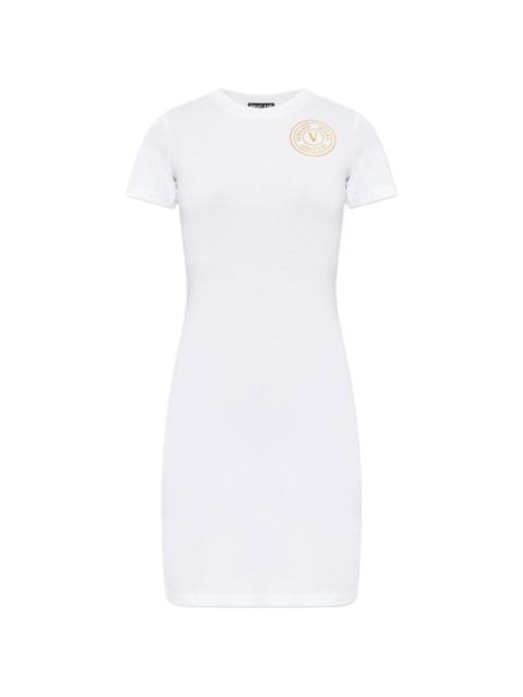 short-sleeve logo dress