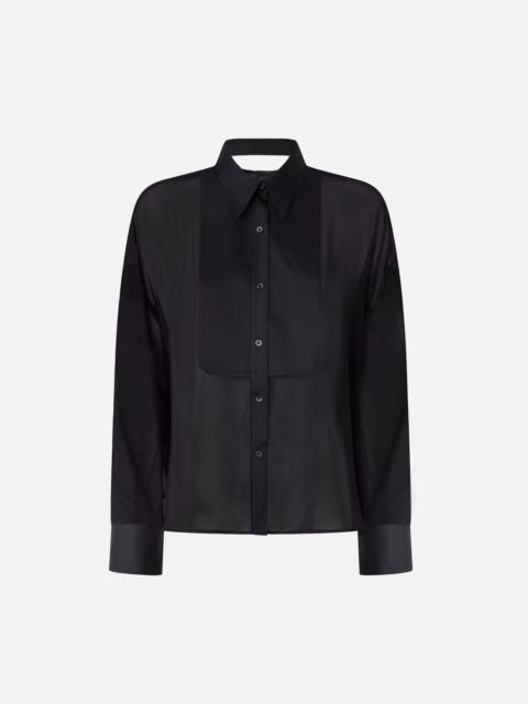 GEORGETTE AND SATIN SHIRT