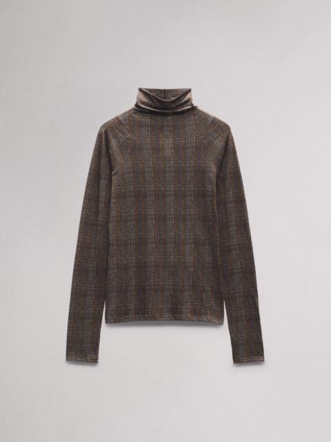 Shaw Paneled Cotton Turtleneck