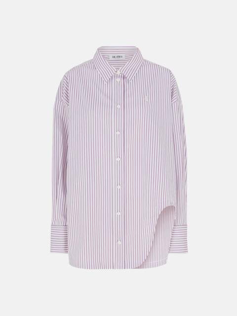 DIANA'' WHITE AND PURPLE SHIRT JACKET