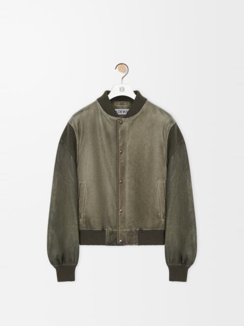 Bomber jacket in nappa lambskin
