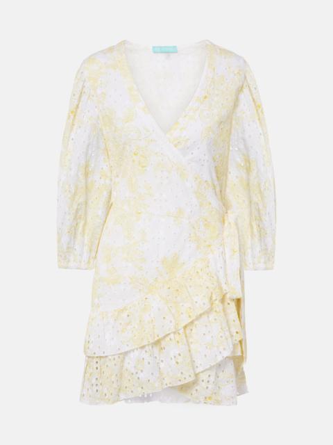 Tabitha broderie anglaise cotton wrap dress