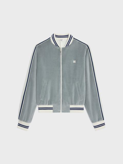 teddy tracksuit jacket IN velvet jersey