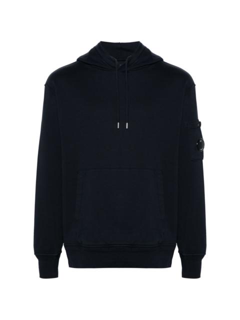 Diagonal Fleece cotton hoodie